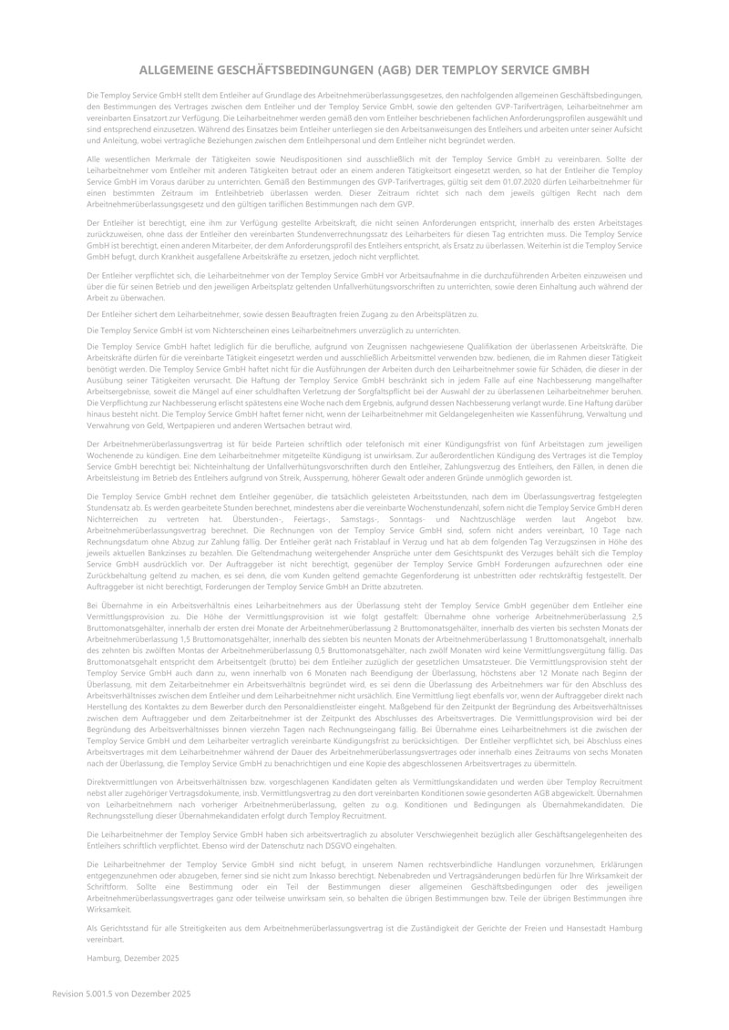AGBs Temploy